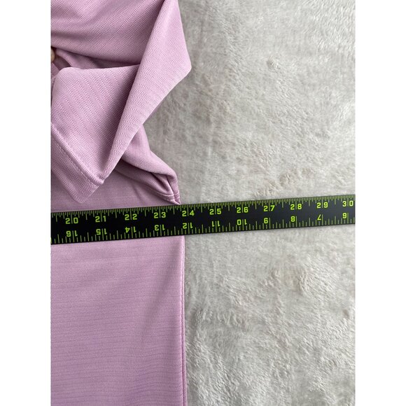 Grumpy Womans Polo Shirt L Embroidered Pink Polyester - Picture 5 of 7